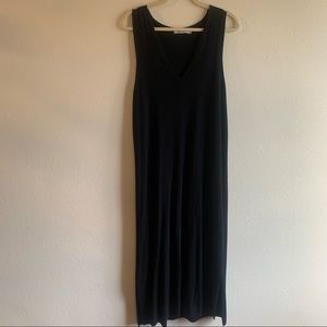 T by Alexander Wang black knit tank dress